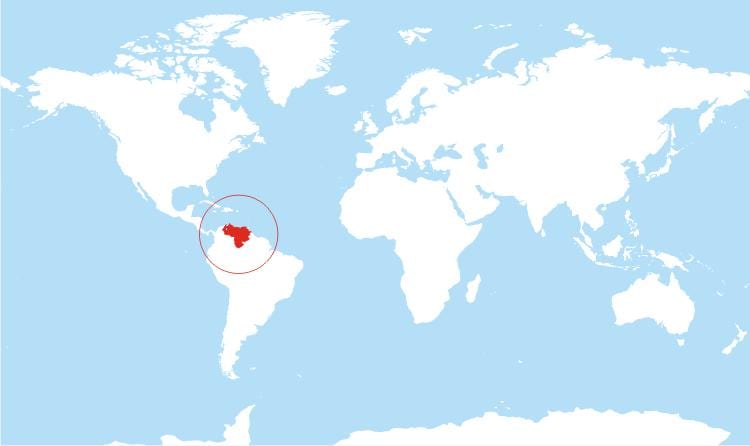 venezuela haritası dünya üzerindeki konumu 