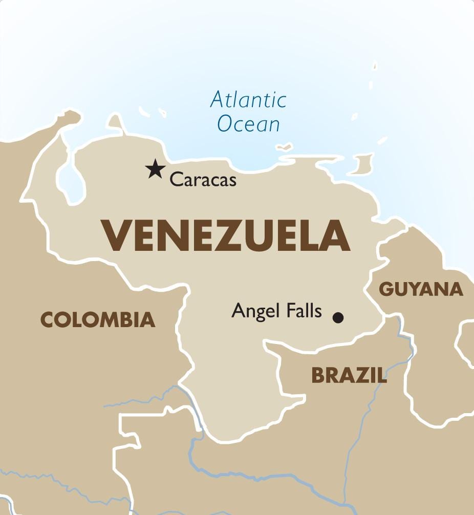 venezuela'nın başkenti göster