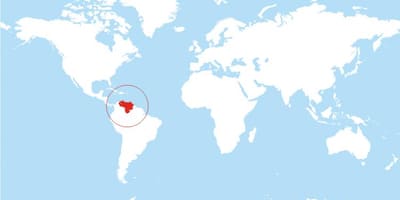 Venezuela haritası dünya üzerindeki konumu 