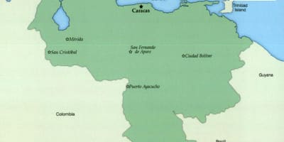 Venezuela şehirleri haritası 