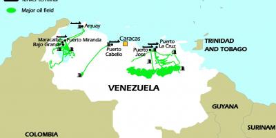 Venezuela petrol rezervleri haritası