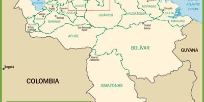 Venezuela haritası siyasi